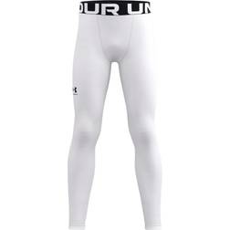 Under Armour Boy's ColdGear Leggings - White/Black (1366374-100)