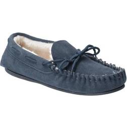 Hush Puppies Allie Slip On Leather Slipper - Navy