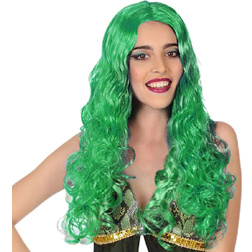 Atosa Wig with Curly Hair Green