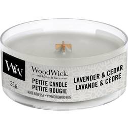 Woodwick Lavender & Cedar Petit Jar Bougie Parfumée 31g