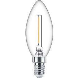 Philips Ledlamp Kaars Warm Wit E14 1,4w Transparant