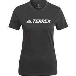 Adidas Terrex Classic Logo Manga Corta Negro Blanco Mujer - Black