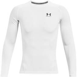 Under Armour Men's Heatgear Long Sleeve Top - White/Black