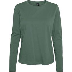 Vero Moda Paula Long Sleeved Top - Green/Laurel Wreath