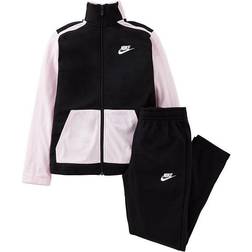 Nike Futura Poly Tracksuit Junior - Black/Pink Foam/White/White (DH9661-011)