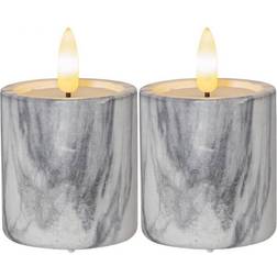 Star Trading Flamme Marble LED-ljus 9cm 2st