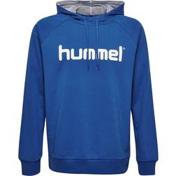 Hummel Go Cotton Logo Hoodie - True Blue