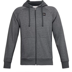 Under Armour Rival Fleece Full Zip Hoodie Grey Male