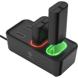 Deltaco Xbox Series S/X Dual Rechargeable Battery Packs Charging Station - Black