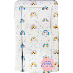 Callowesse Deluxe Waterproof with Raised Edges Changing Mat Rainbow Stars