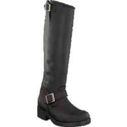 Johnny Bulls High Zip Back Saappaat - Black/Silver