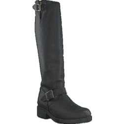 Johnny Bulls High Zip Back Boot - Black Shiny Silver