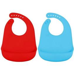 BigBuy Silicone Bib 2-pack