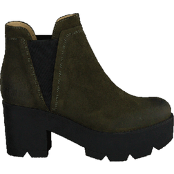Johnny Bulls Mid Platform Boot Hoge Laarzen - Green