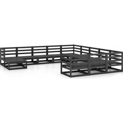 vidaXL 3076055 Loungeset, 1 Bord inkl. 11 Soffor