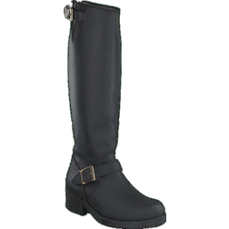 Johnny Bulls High Zip Back Hoge Laarzen - Black/Shiny Gold