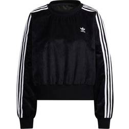 adidas Adicolor Classics Corded Velour Oversize Sweatshirt - Black