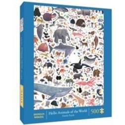 Chronicle Books Hello Animals of the World 500-Piece Family Puzzle