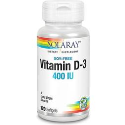 Solaray Vitamin D3 400iu 120 pcs