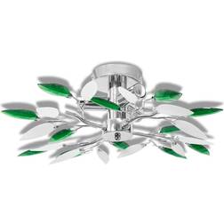 vidaXL Acrylic Crystal Leaf Loftplafond ∅ 45cm