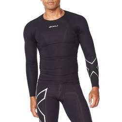 2XU Core Compression Long Sleeve Top Men - Black/Silver