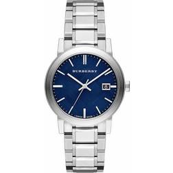 Burberry the City Check Stamped Dial Stainless Steel Men's (BU9031)