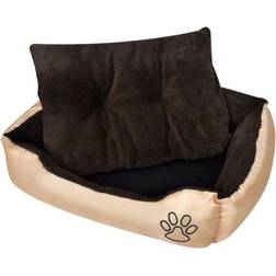 vidaXL Letto Caldo Per Cani Con Cuscino Imbottito XL - Marrone
