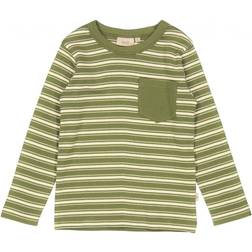 Wheat Osvald T-Shirt - Winter Moss (2158e-111-4099)