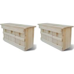 vidaXL Sparrow Houses .2pcs