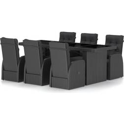 vidaXL 3059347 Matgrupp, 1 Bord inkl. 6 Stolar