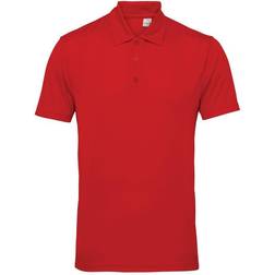 Tridri Panelled Polo Shirt Men - Fire Red