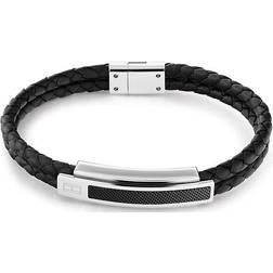 Tommy Hilfiger Pique Bracelet - Black/Sliver
