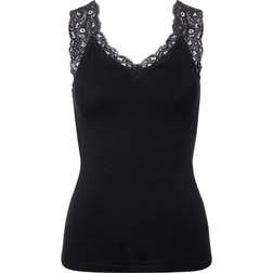 Pieces Pcbarbera Lace Top - Noir