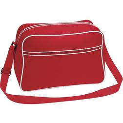 BagBase Retro Shoulder Bag - Classic Red/White