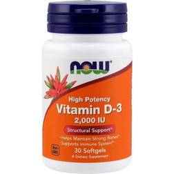 Now Foods Vitamin D-3 2000iu 30 Stk.