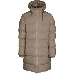 Rains Long Puffer Jacket Unisex - Taupe