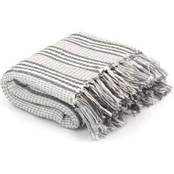 vidaXL Throw Blankets White, Grey (210x160cm)