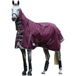 Weatherbeeta Manta de exterior para caballos con cubrecuello desmontable Plus Dynamic II Marron