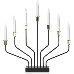 Markslöjd Brosa Black/Brass Adventsljusstake 51cm