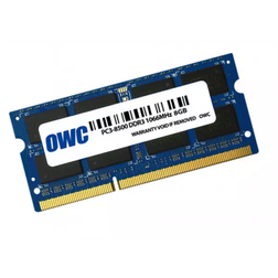 OWC 8.0gb pc8500 ddr3 non ecc 1066 mhz 204 pin sodimm memory module for macbook pro, macbook, and mac mini, owc8566ddr3s8gb