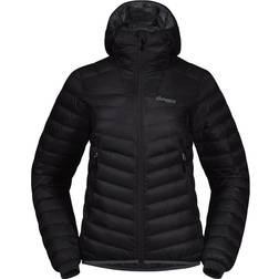 Bergans Senja Down Light W Jacket W/Hood - Black/Solid Dark Grey