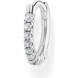 Thomas Sabo Single Hoop Earring - Silver/Transparent