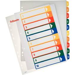 Esselte Index PC Printable 1-10 PP A4+