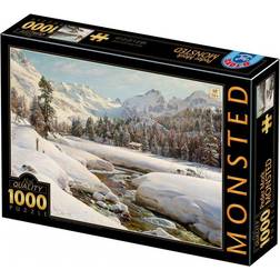 Dtoys Winter Landscape in Switzerland Near Engadin 1000 Pieces