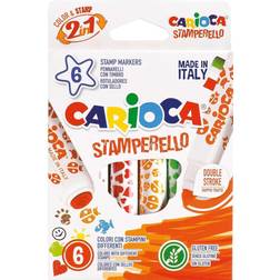 CARIOCA Felt Tip Pens Stamperello 6-pack