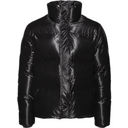 Rains Boxy Puffer Jacket Unisex - Velvet Black