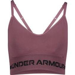 Under Armour Seamless Low Long Bra - Ash Plum, Female