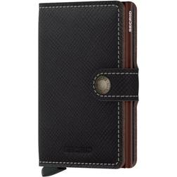 Secrid Miniwallet Saffiano - Marrone