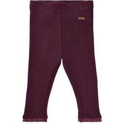 Minymo Rib Leggings - Fig (111677-4718)