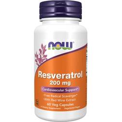 Now Foods Natural Resveratrol 200mg 60 st